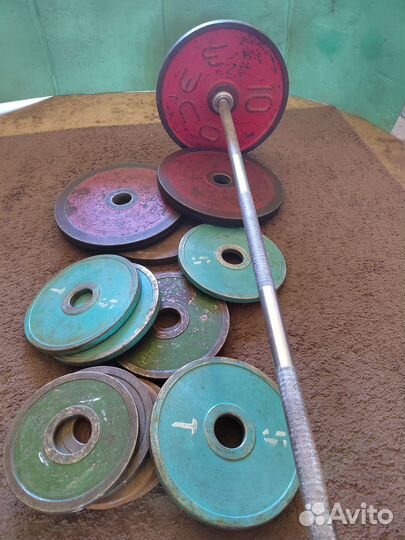 Штанга гриф блины 120 кг