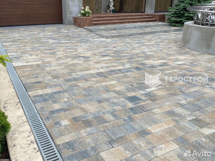 Тротуарная плитка, брусчатка, бордюры, газонная решетка