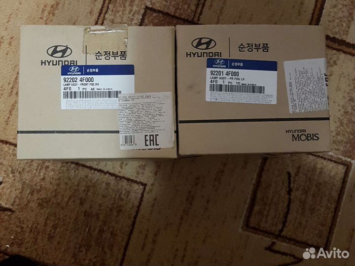 Противотуманные фары на Porter 2