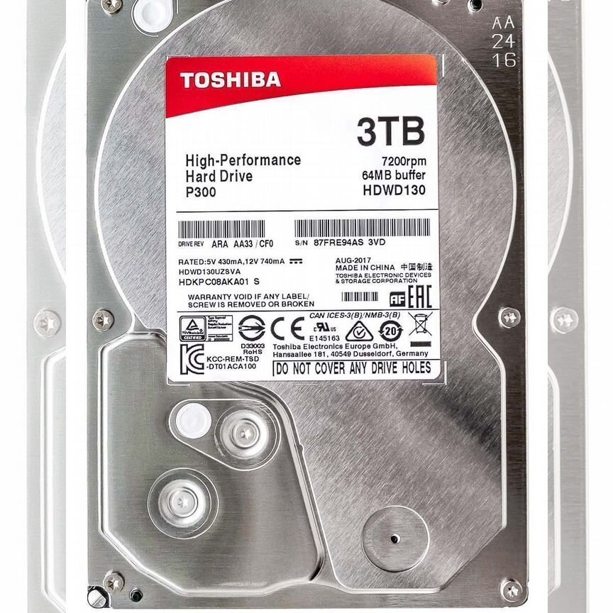 [HDKPC08ZKA01] Жесткий Диск Toshiba 3tb Sata Hdkpc08zka01