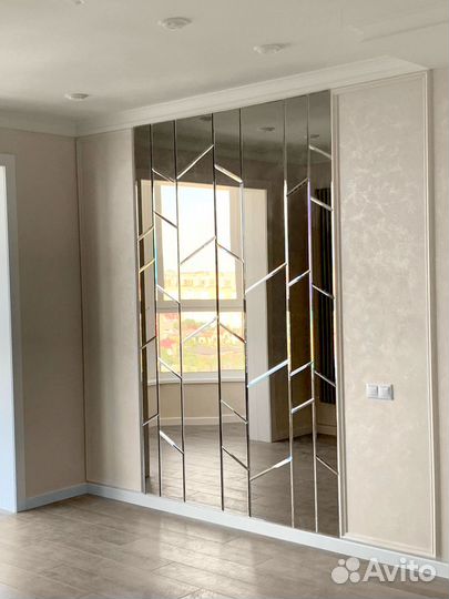 Зеркальное панно по индивидуальным размерам