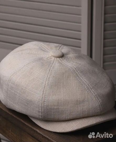 Кепка хулиганка восьмиклинка мужская лён