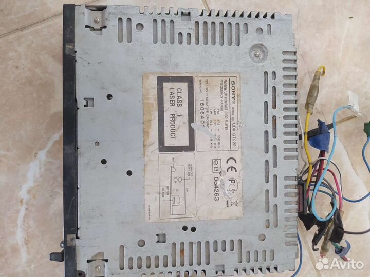 Магнитола sony cdx-gt 222