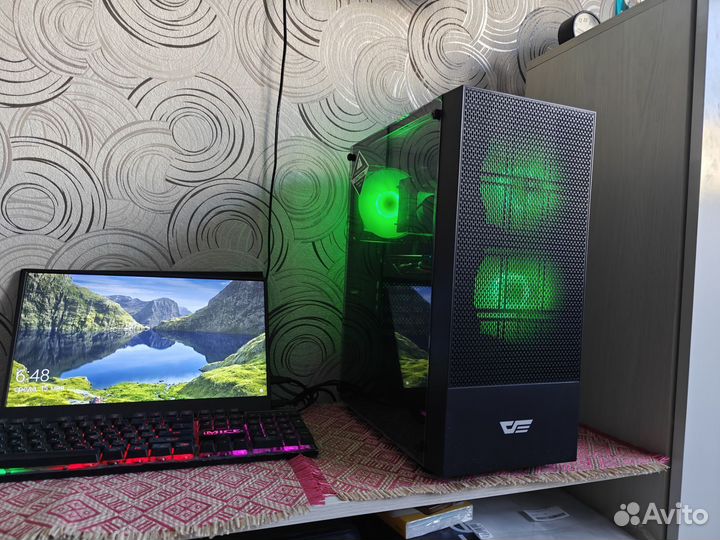 Игровой компьютер Intel xeon 2640v4 16gbddr4 rx580