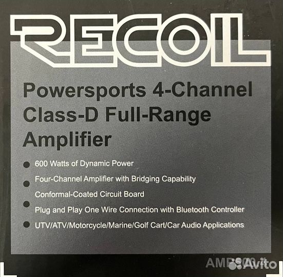 Водонепроницаемый усилитель Recoil AMP500.4