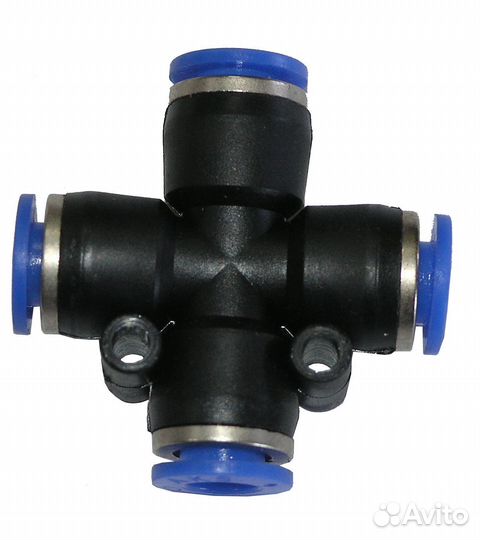 Фитинг четверник д. 6*6*6*6 пвх