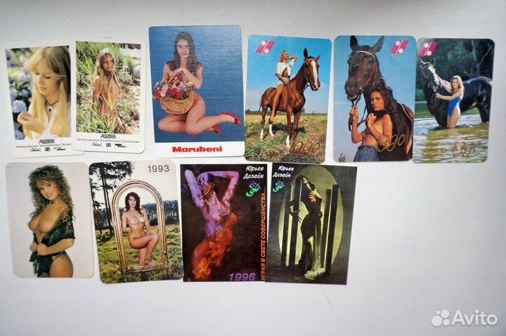 Календарики карманные переливные, стерео и другие