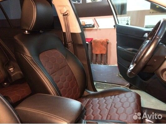 Каркасные авточехлы соты на KIA Sportage 4