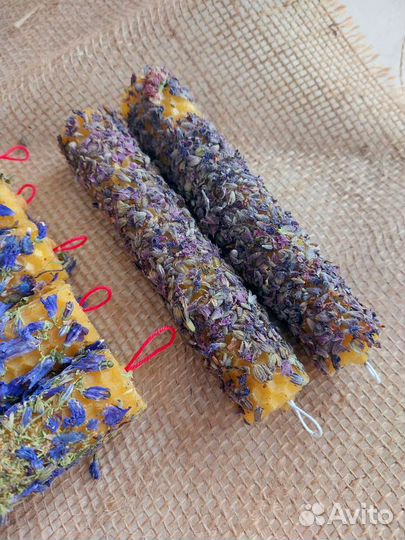 Свечи из вощины 100 пчелиный воск