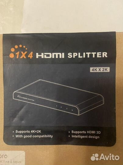 Разветвитель hdmi splitter 1x4
