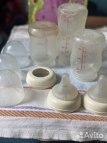 Бутылочки, щетка для мытья бутылок pigeon 3 шт