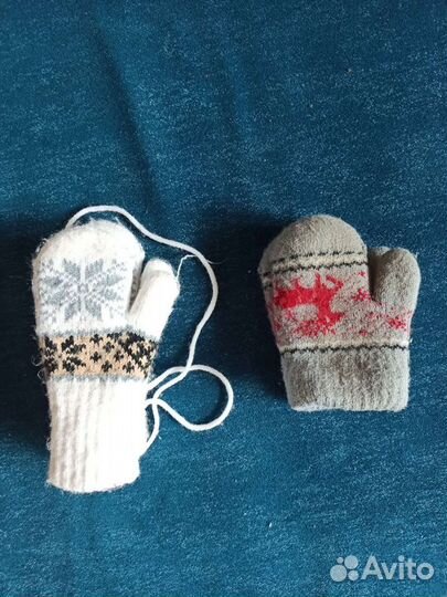 Варежки детские зимние