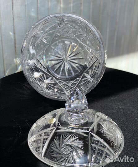 Крюшонница 5л винтаж хрусталь Богемия Bohemia