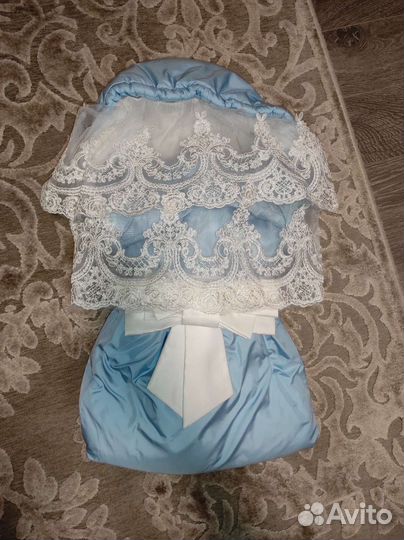 Конверт на выписку для мальчика зимний