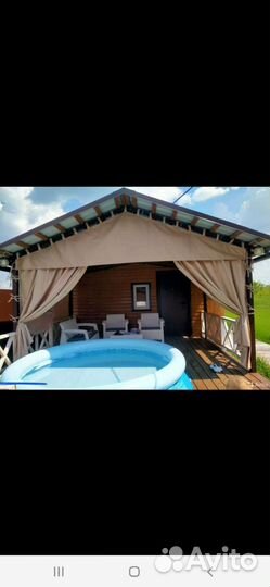 Уличные шторы для беседки веранды Оксфорд