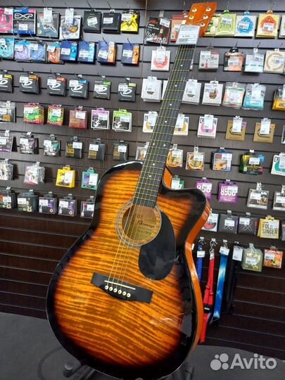 Акустическая фольковая гитара с вырезом, Homage