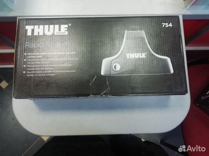 Опоры thule для авт. с гладкой крышей