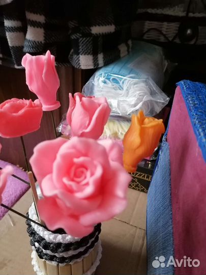 Мыло ручной работы букеты, кусочи