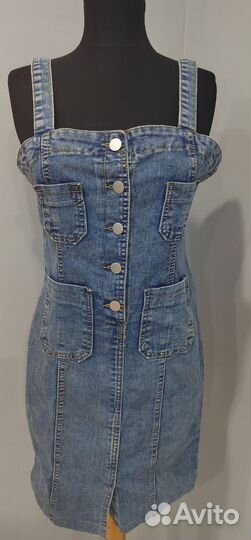 Джинсовый сарафан 44/46р