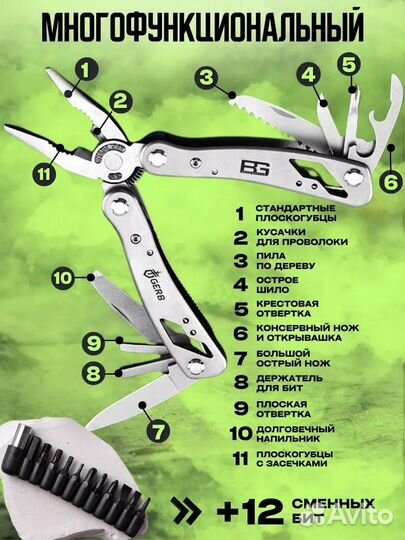 Инструмент многофункциональный 23 в 1 подарочный
