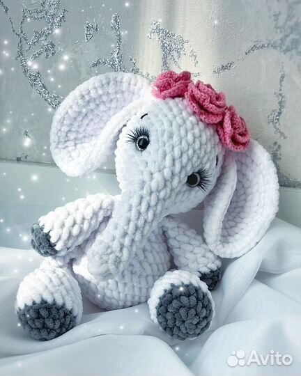 Вязаные игрушки слоник