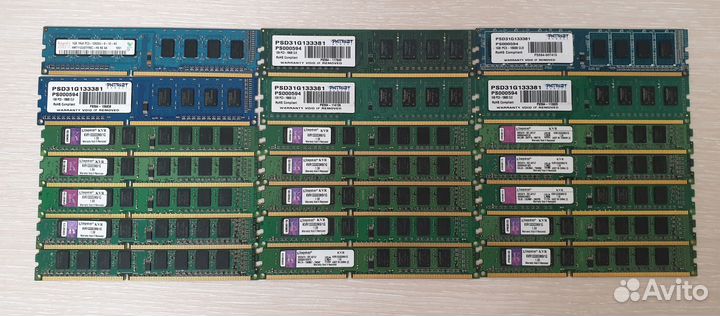 Оперативная память ddr3 1gb, 2gb
