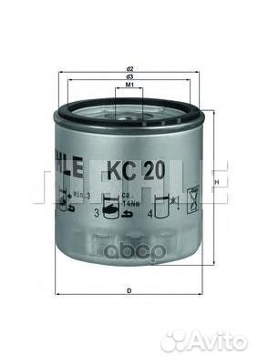 Фильтр топливный KC20 Mahle/Knecht