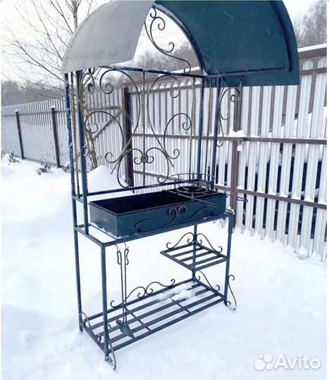 Мангал с печью