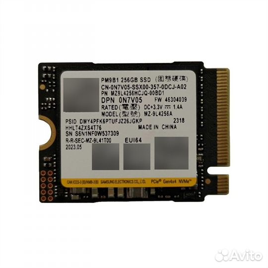 SSD PM9B1 Samsung 256GB M.2 NVMe 2230