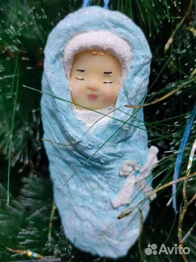 Ватные елочные игрушки новые