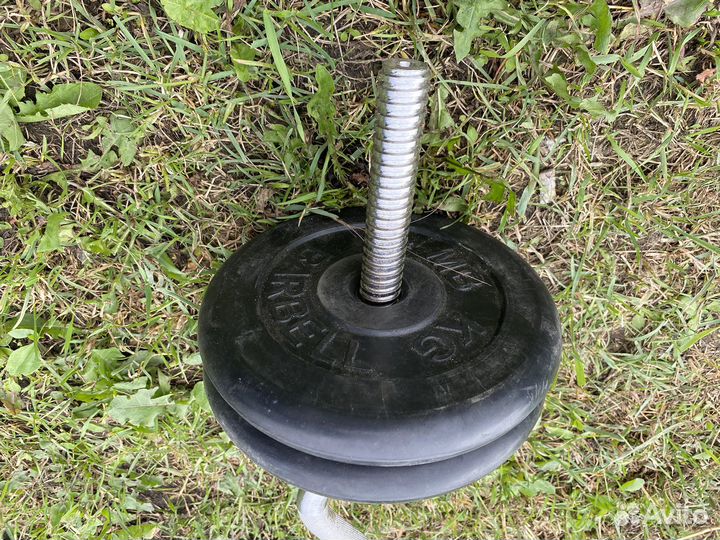 Штанга w образная +4 блина по 5 кг