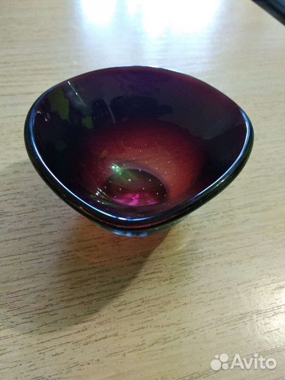 Пепельница цветное стекло СССР