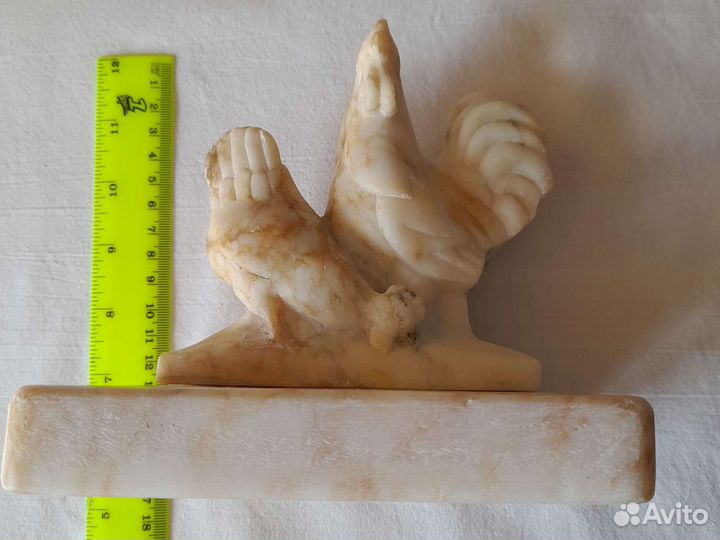 Пепельница петух курица мрамор времён СССР