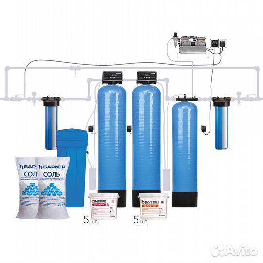 Комплексная система очистки воды 1,8 куб/ч Барьер