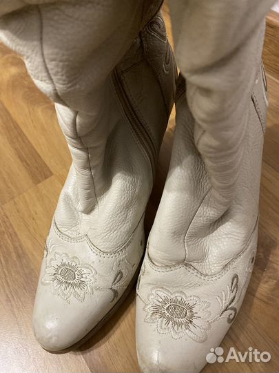 Сапоги женские натуральная кожа 39 размер