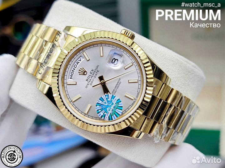 Золотые премиум часы Rolex Day Date