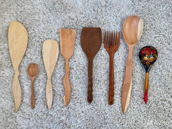 Ложки лопатки деревянные новые