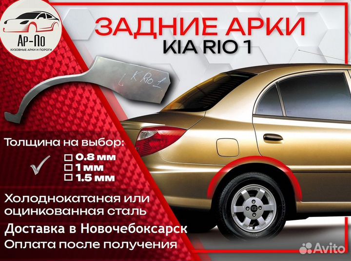 Ремонтные арки на KIA RIO 1