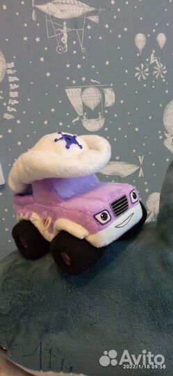 Вспыш и чудо машинки мягкая игрушка