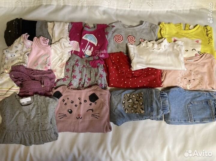 Детские вещи пакетом на девочку 80 - 86