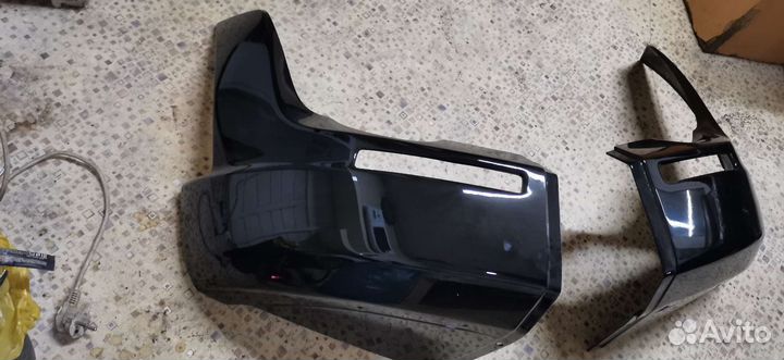 Накладки переднего бампера mitsubishi pajero 4