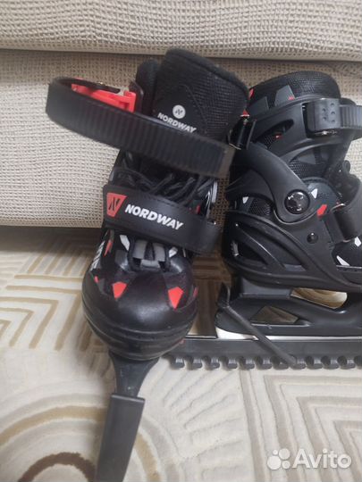 Коньки детские раздвижные р.26-31