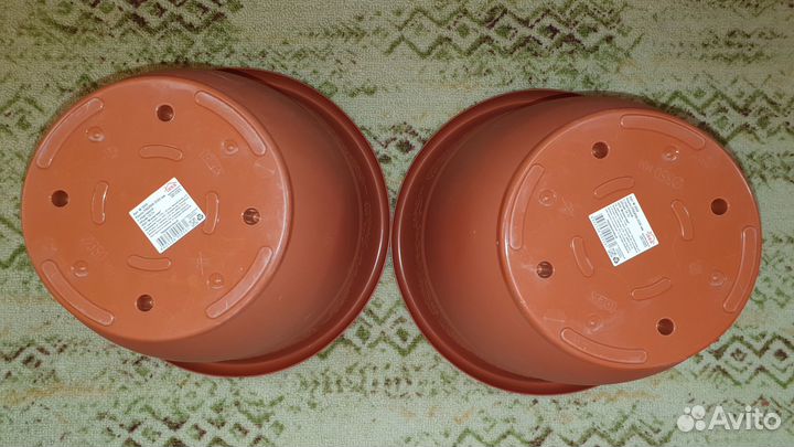 Большие пластиковые горшки для цветов