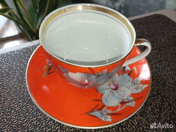 Чашка-гигант Мальва (Барановка) чайная пара