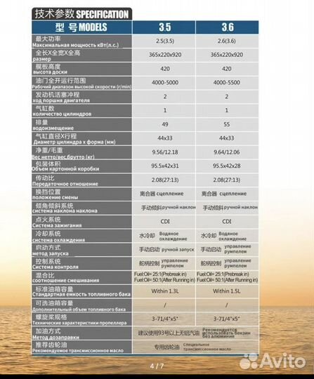 Лодочный мотор Hangkai 3.6 Новые оригинал