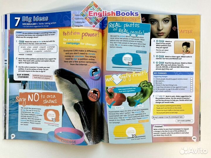 English plus 3 комплект (SB,WB,CD) новые в плёнке