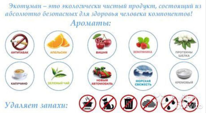 Устранение запахов, ароматизация