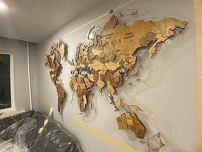 Карта мира Балашиха артикул 12008