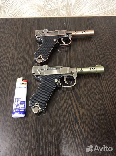 Зажигалки в виде пистолета Люгер P08