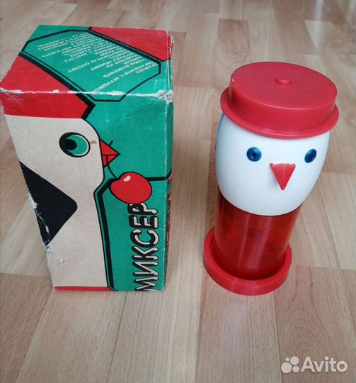 Кружка миксер Пингвин ретро